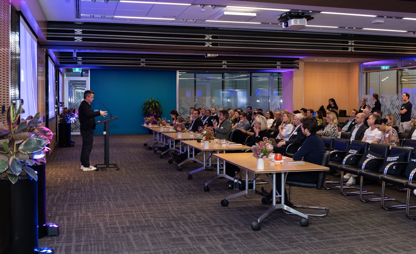 Trav Heaven pitching at the 2023 KPMG Tech Innovator in Australia national final in Sydney