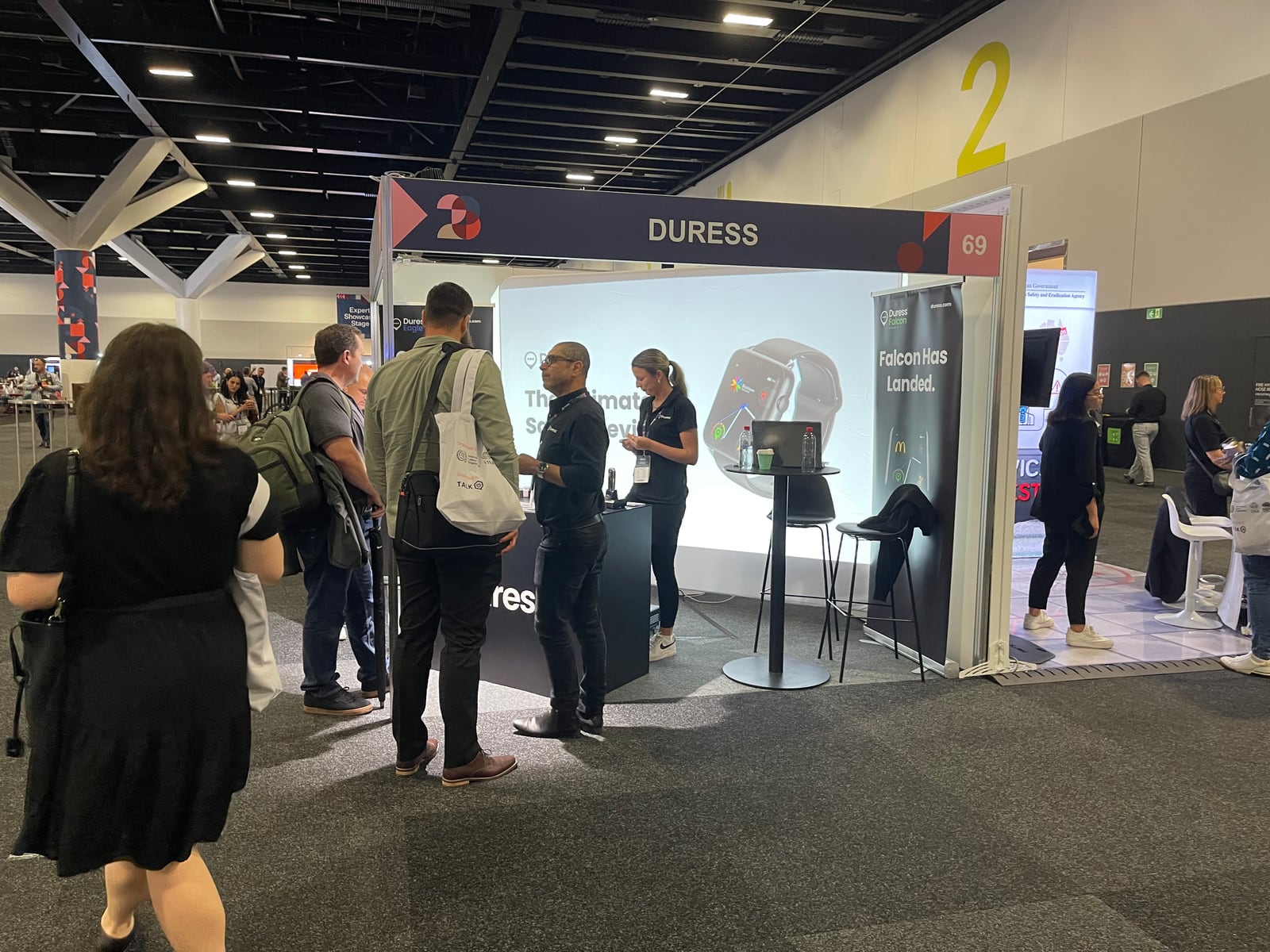 The Duress stand at the World Congress on Safety and Health at Work 2023, ICC Sydney