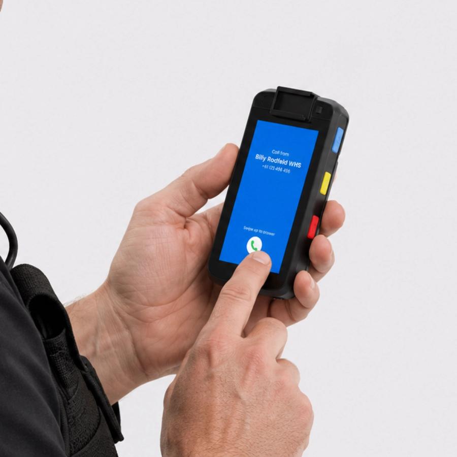False alarm? Handled. If the button was pressed by accident, operators call to confirm and stand down before anyone is dispatched. No sirens